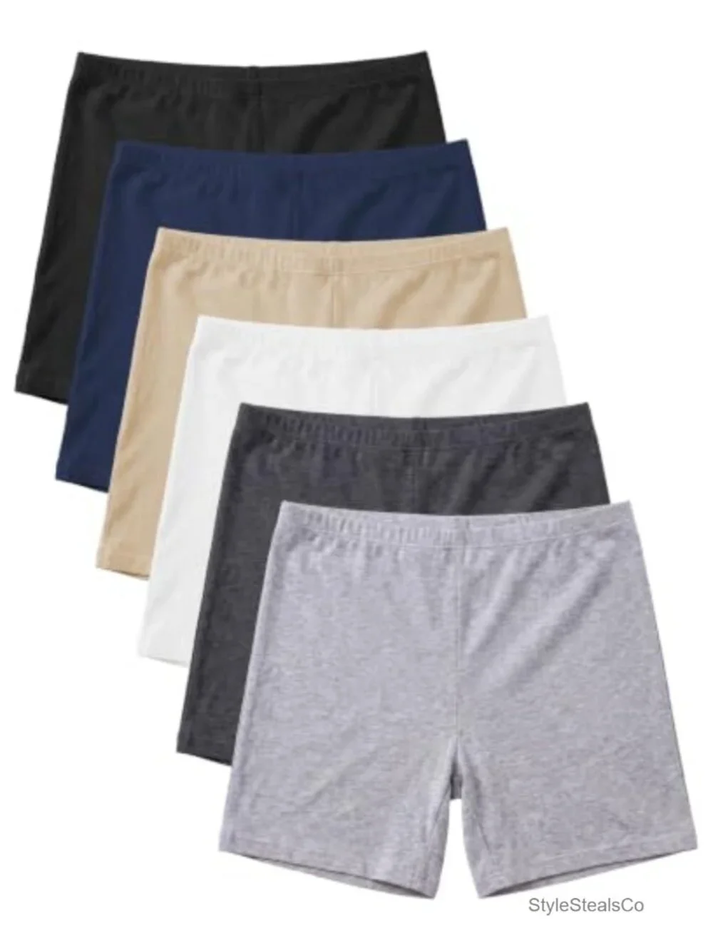Cotton Stretch Boyshort Boxer Briefs - Multipack Undershort Trunks